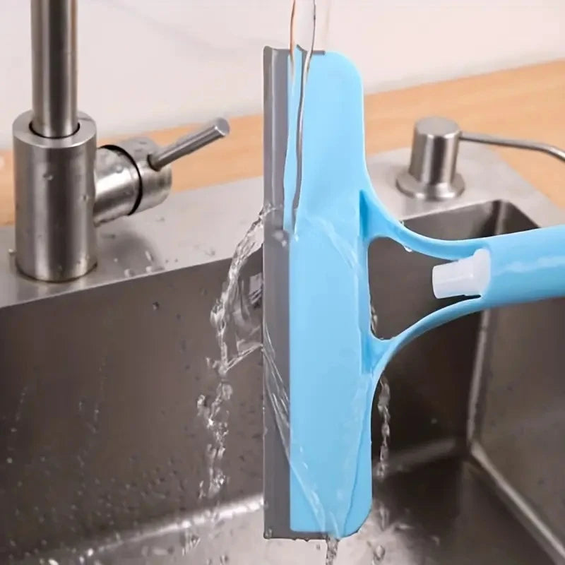 3-in-1 glass scraper, window scraper, Household multi-function glass cleaning mirror with watering can