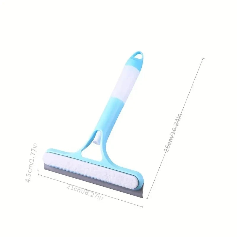 3-in-1 glass scraper, window scraper, Household multi-function glass cleaning mirror with watering can