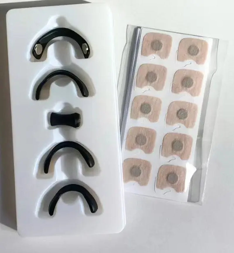 High Quality Strongest Glue Tabs Magnetic anti Snoring Nasal Strips Magnetic Nasal Strips with Magnet