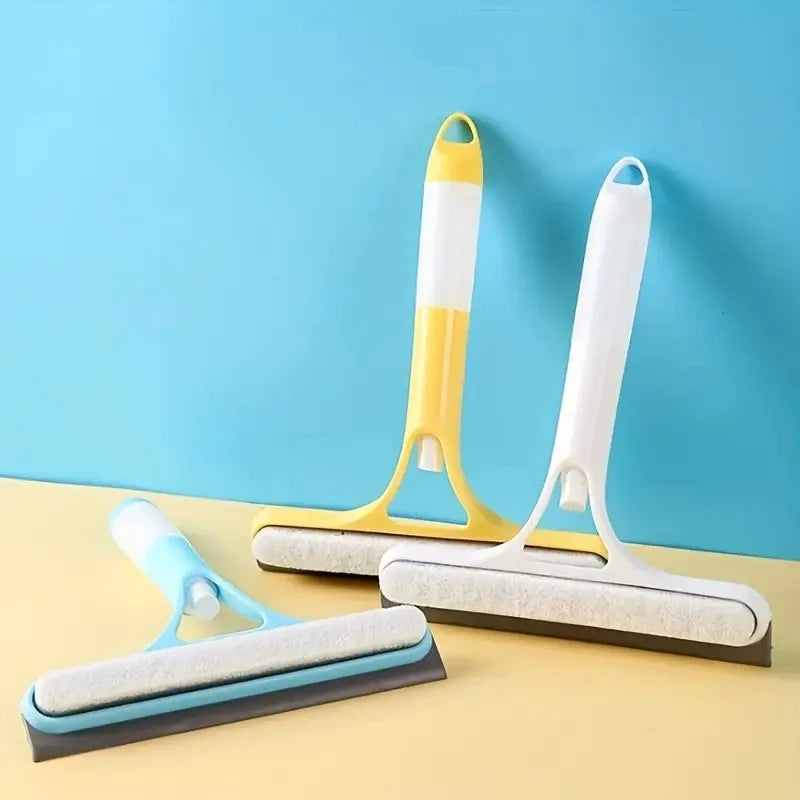 3-in-1 glass scraper, window scraper, Household multi-function glass cleaning mirror with watering can