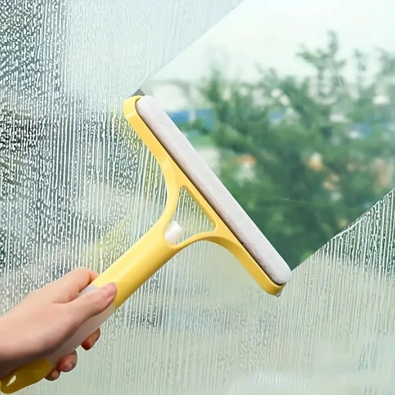3-in-1 glass scraper, window scraper, Household multi-function glass cleaning mirror with watering can