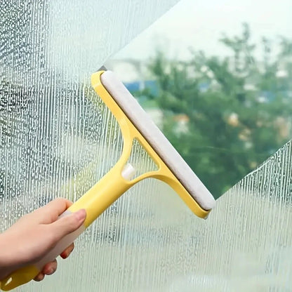 3-in-1 glass scraper, window scraper, Household multi-function glass cleaning mirror with watering can