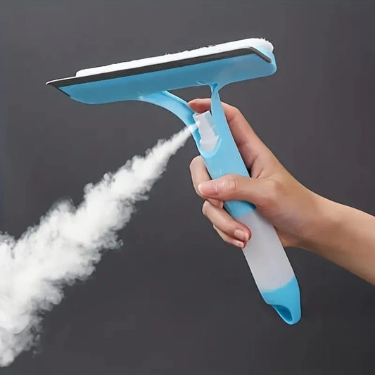 3-in-1 glass scraper, window scraper, Household multi-function glass cleaning mirror with watering can