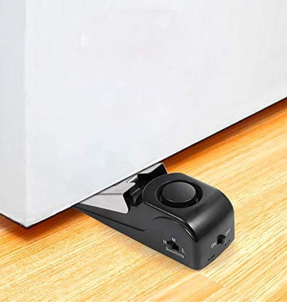 Enhanced Door Stop Alarm Set of 3, 120 dB Security Stoppers - Ideal for Travel, Hotels, Homes, and Apartments